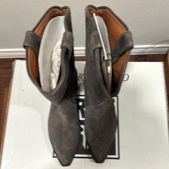 Frye Sacha Grey Smoke Suede Tall Boot 8.5 - Picture 3 of 7